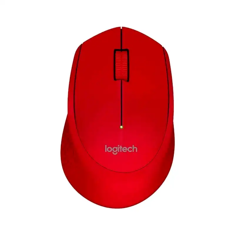 Mouse Logitech Inalámbrico M280 Rojo 1000DPI USB
