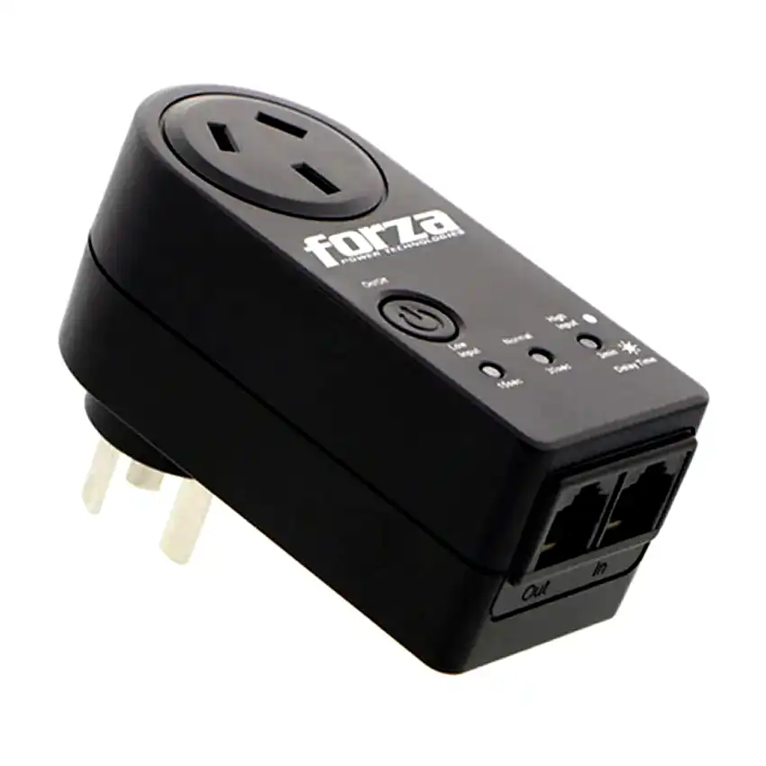 Protector de voltaje Forza 1500W Zion p/Electrodomésticos 1 toma 
