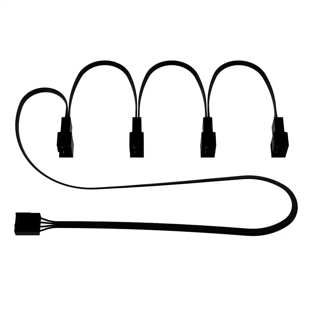 Cable splitter hub divisor PWM cooler 4-3 pines x4