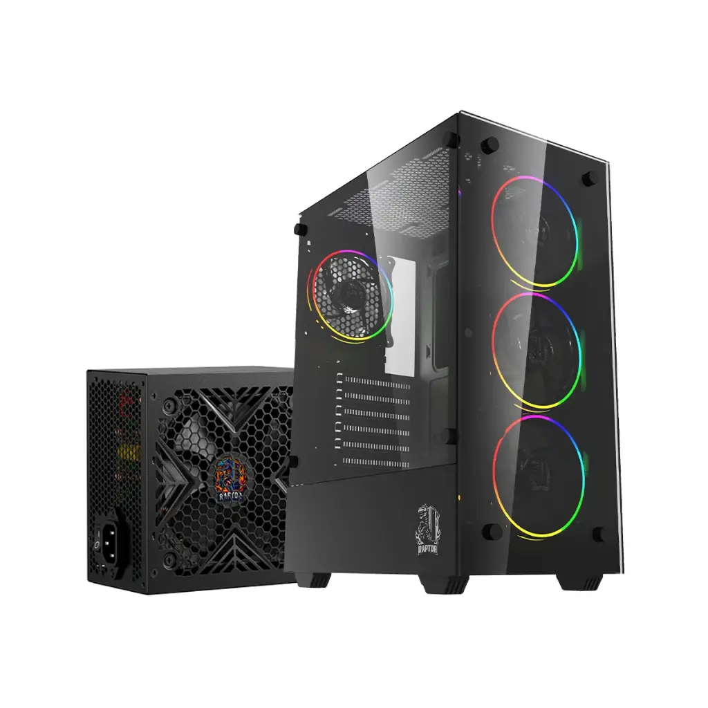 CPU AMD Ryzen 5 8600G SSD NVMe 512GB RAM 16GB Gabinete Raptor c/fuente 600W