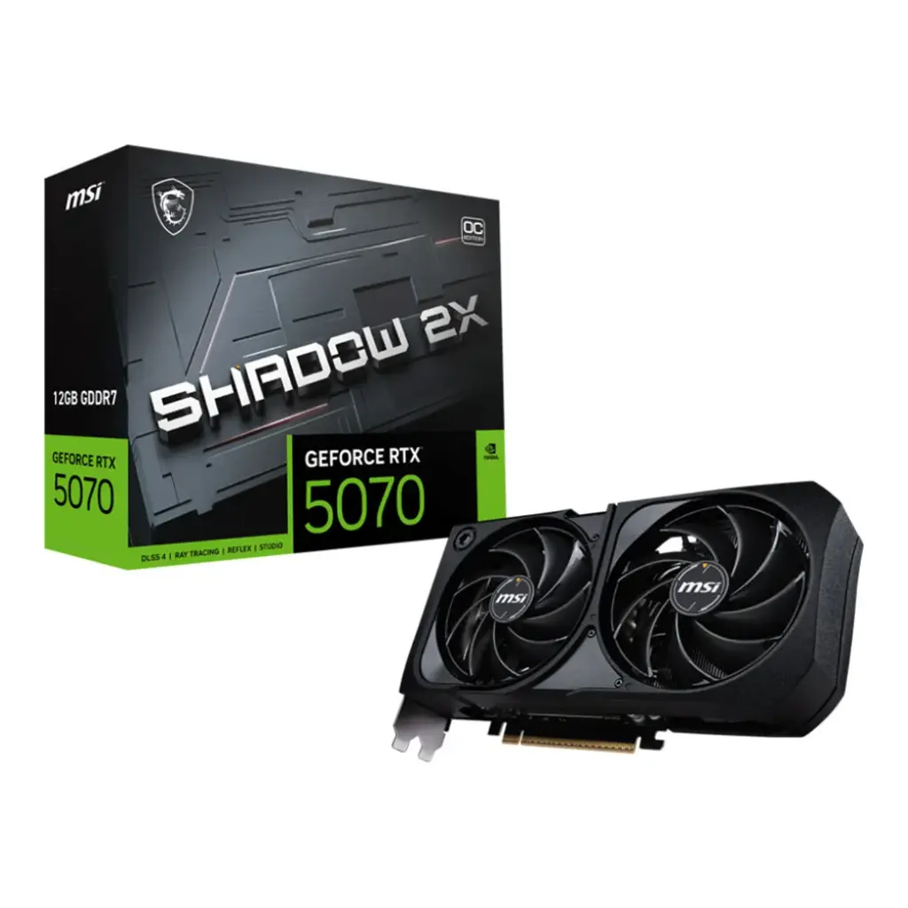 Placa de video MSI RTX 5070 Shadow 2X OC 12GB GDDR7