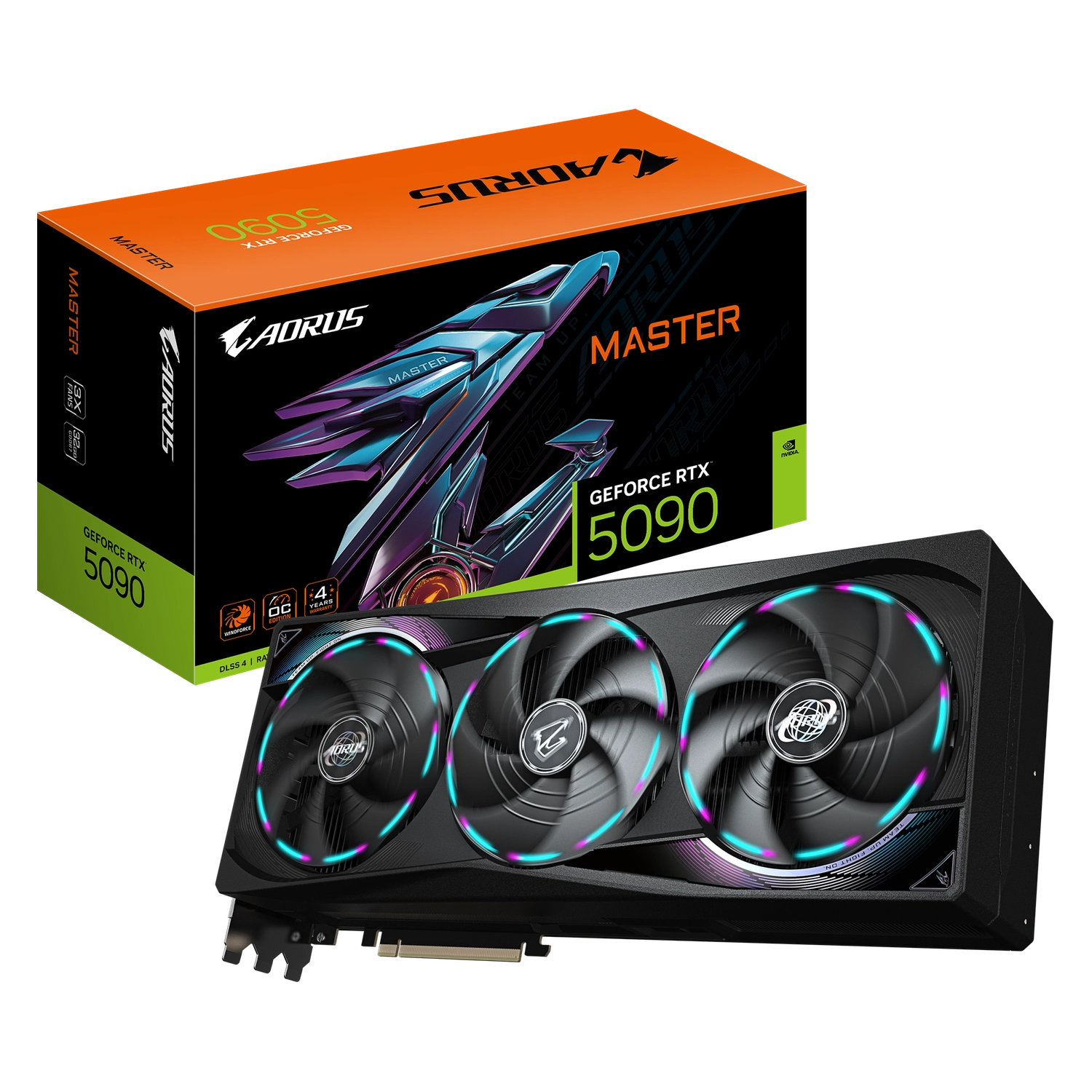 Placa de video Gigabyte Aorus RTX 5090 Master 32GB GDDR7