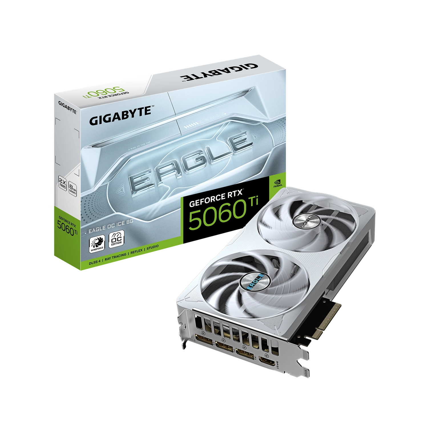 Placa de video Gigabyte RTX 5060 Ti Eagle OC Ice 8GB GDDR7