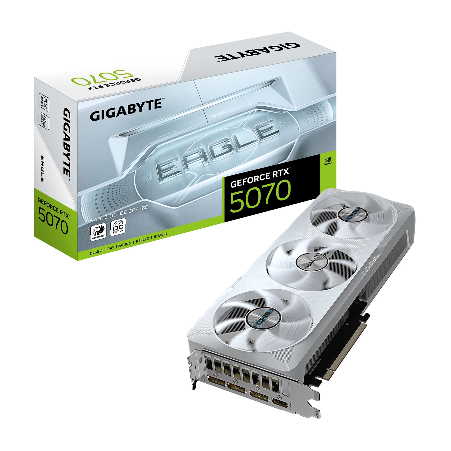 Placa de video Gigabyte RTX 5070 Eagle OC Ice SFF 12GB