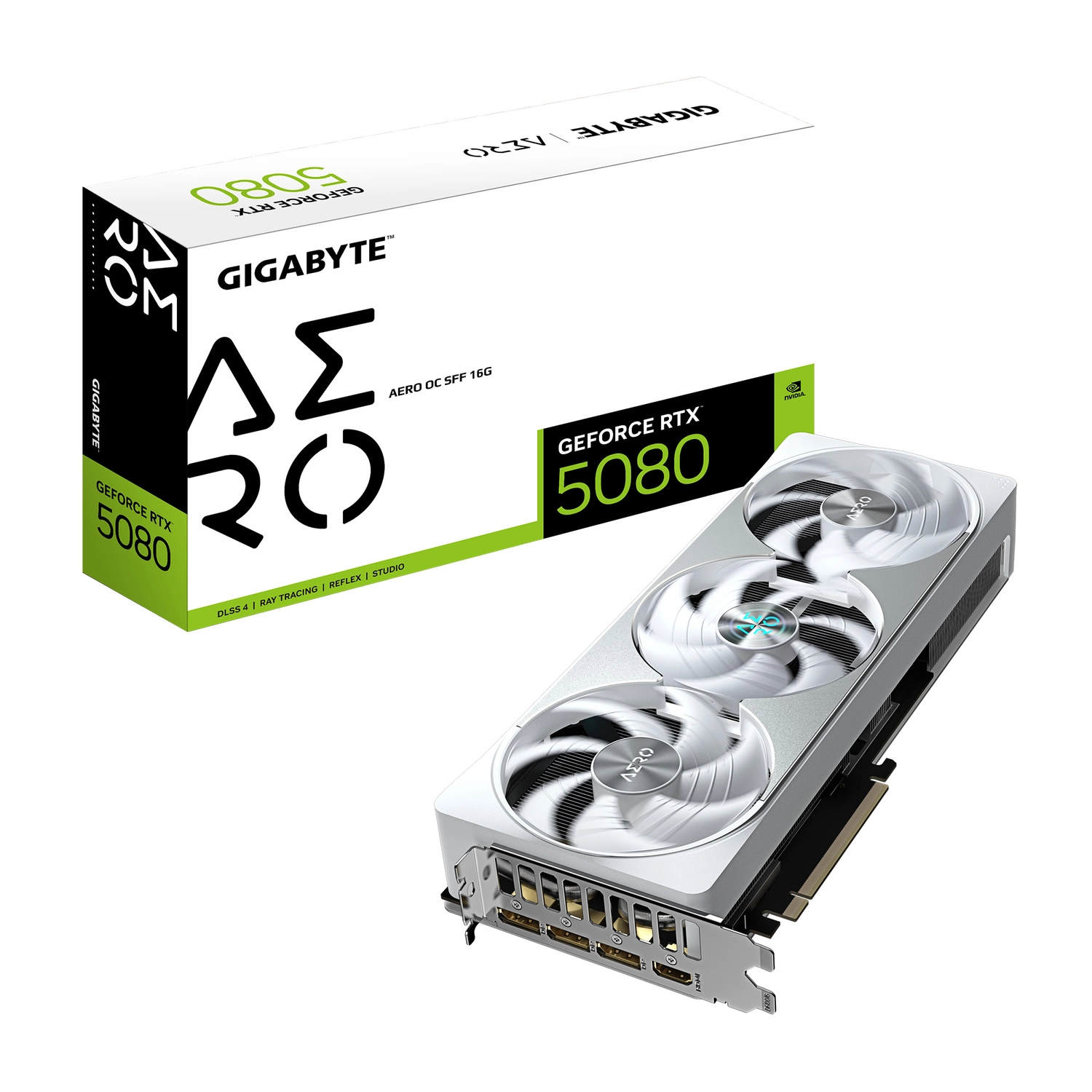 Placa de video Gigabyte RTX 5080 Aero OC SFF 16GB