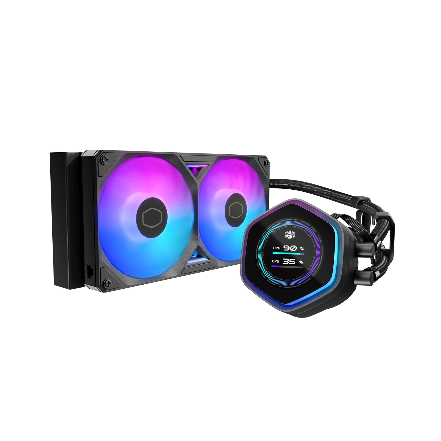 Water Cooler 240MM Cooler Master Masterliquid 240 Atmos II LCD ARGB
