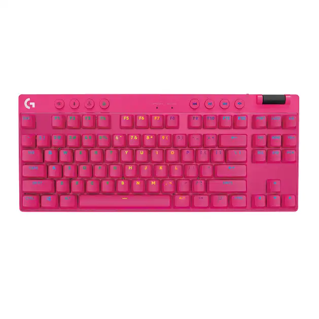 Teclado Inalámbrico Logitech PRO X Lightspeed Magenta