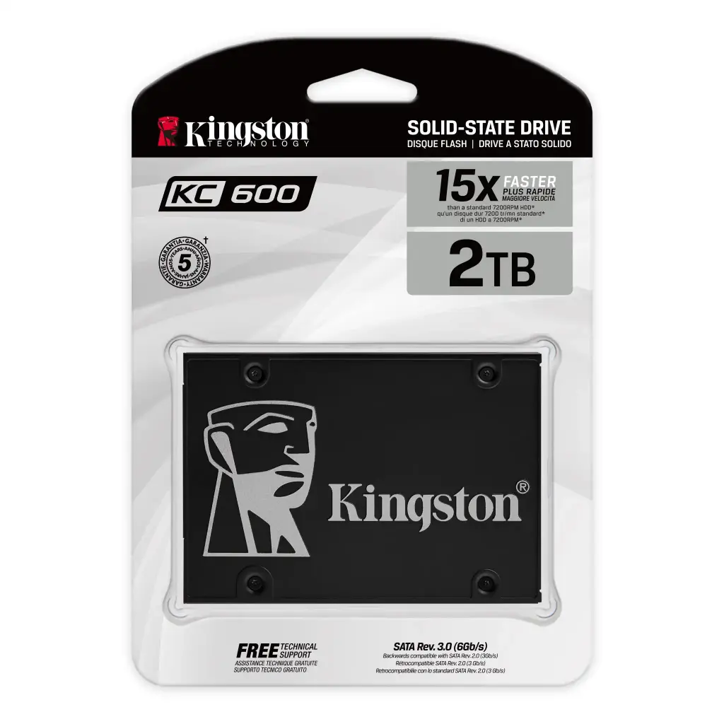 Disco SSD Sata Kingston 2TB KC600 550MB/s