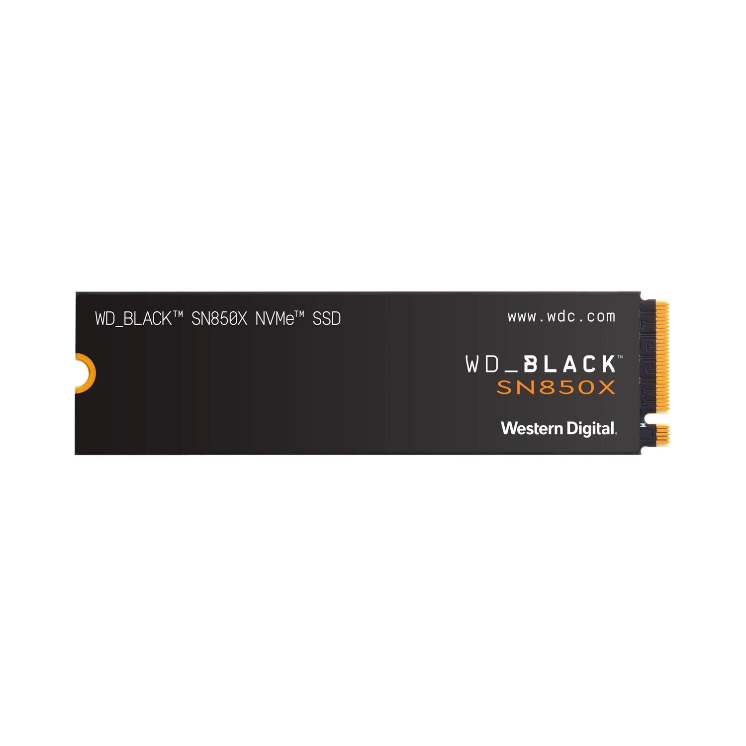 Disco SSD M.2 NVMe Western Digital 2TB Black SN850X PCIe Gen4 7300MB/s s/disipador