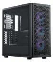 Gabinete Cooler Master Elite 502 negro 3 coolers rgb vidrio temp