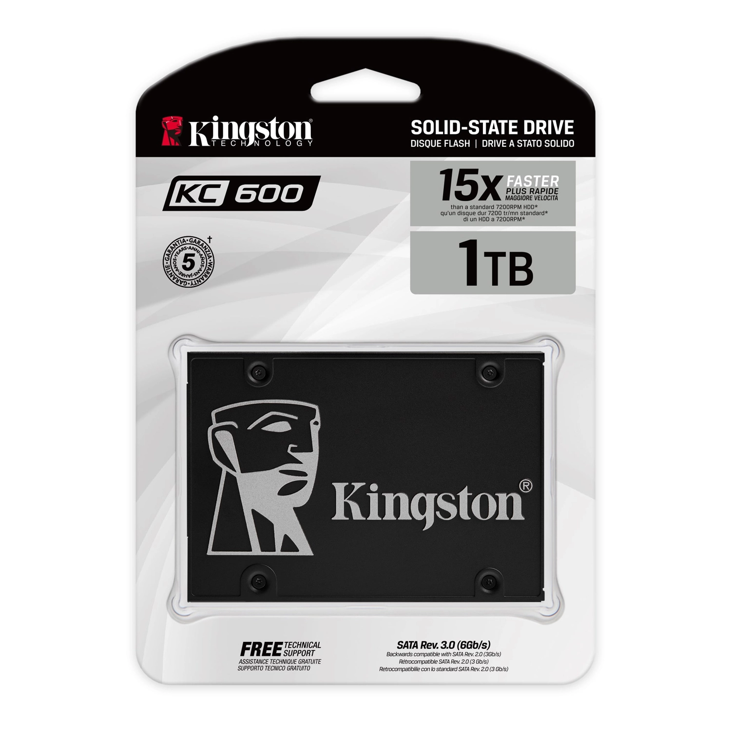 Disco Sata SSD Kingston 1024GB KC600 550MB/s
