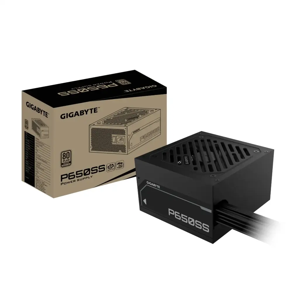 Fuente pc Gigabyte 650W 80 Plus silver negra