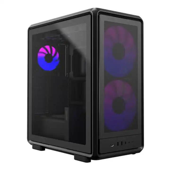 Gabinete Pc Cooler Master MasterFrame 500 Mesh 3 coolers ARGB aluminio modular negro ATX