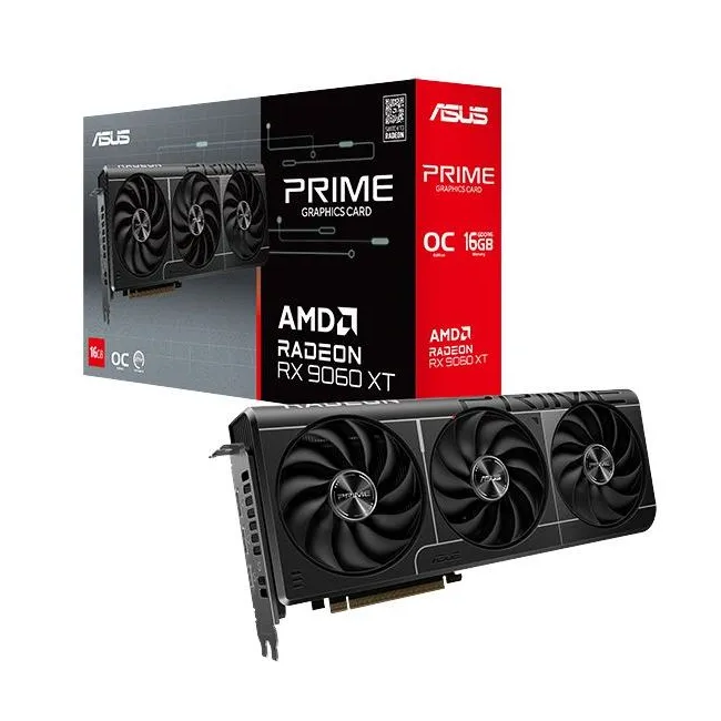 Placa de video Asus Prime RX 9060 XT OC 16GB GDDR6
