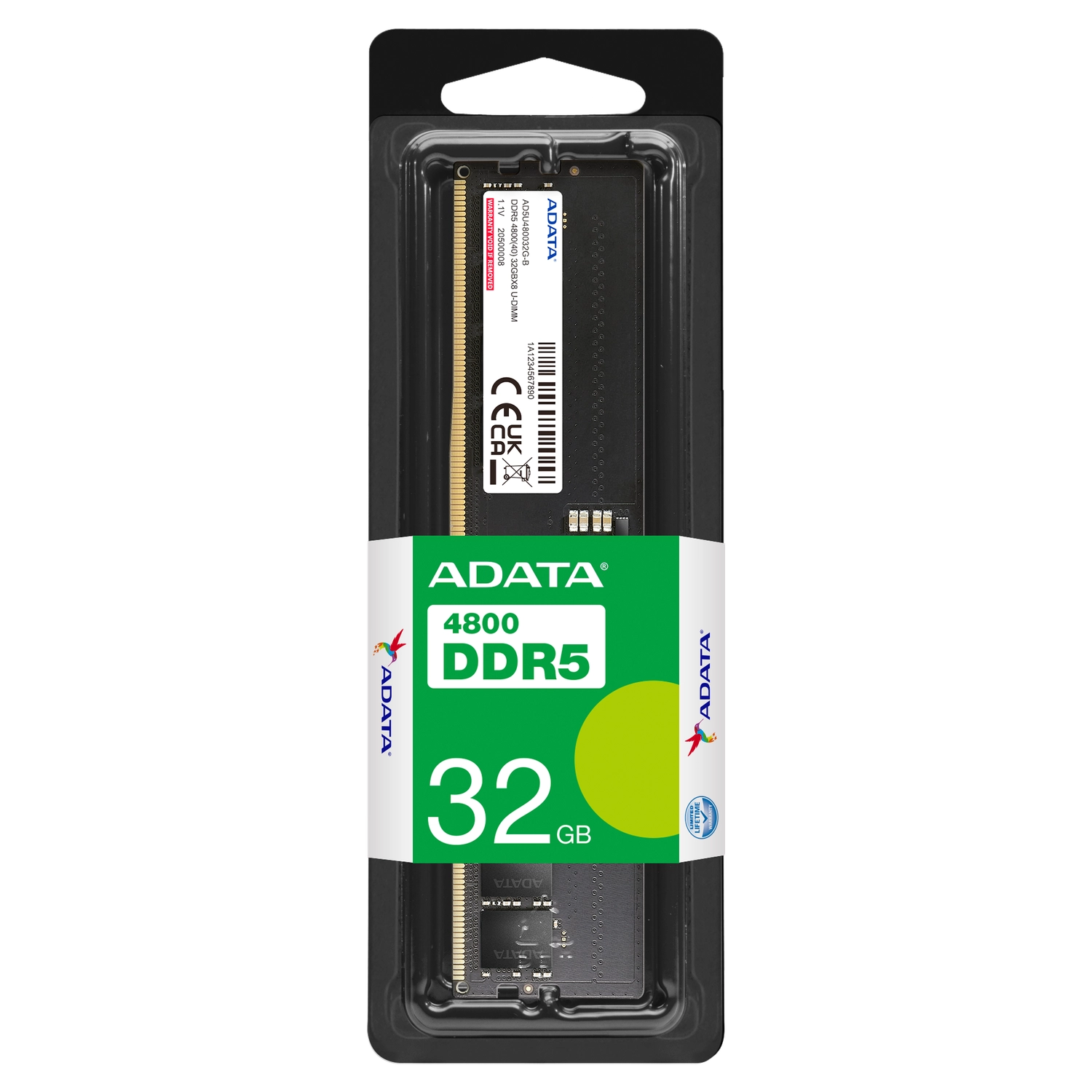Memoria Pc Adata 32GB DDR5 4800MHz CL40 UDIMM