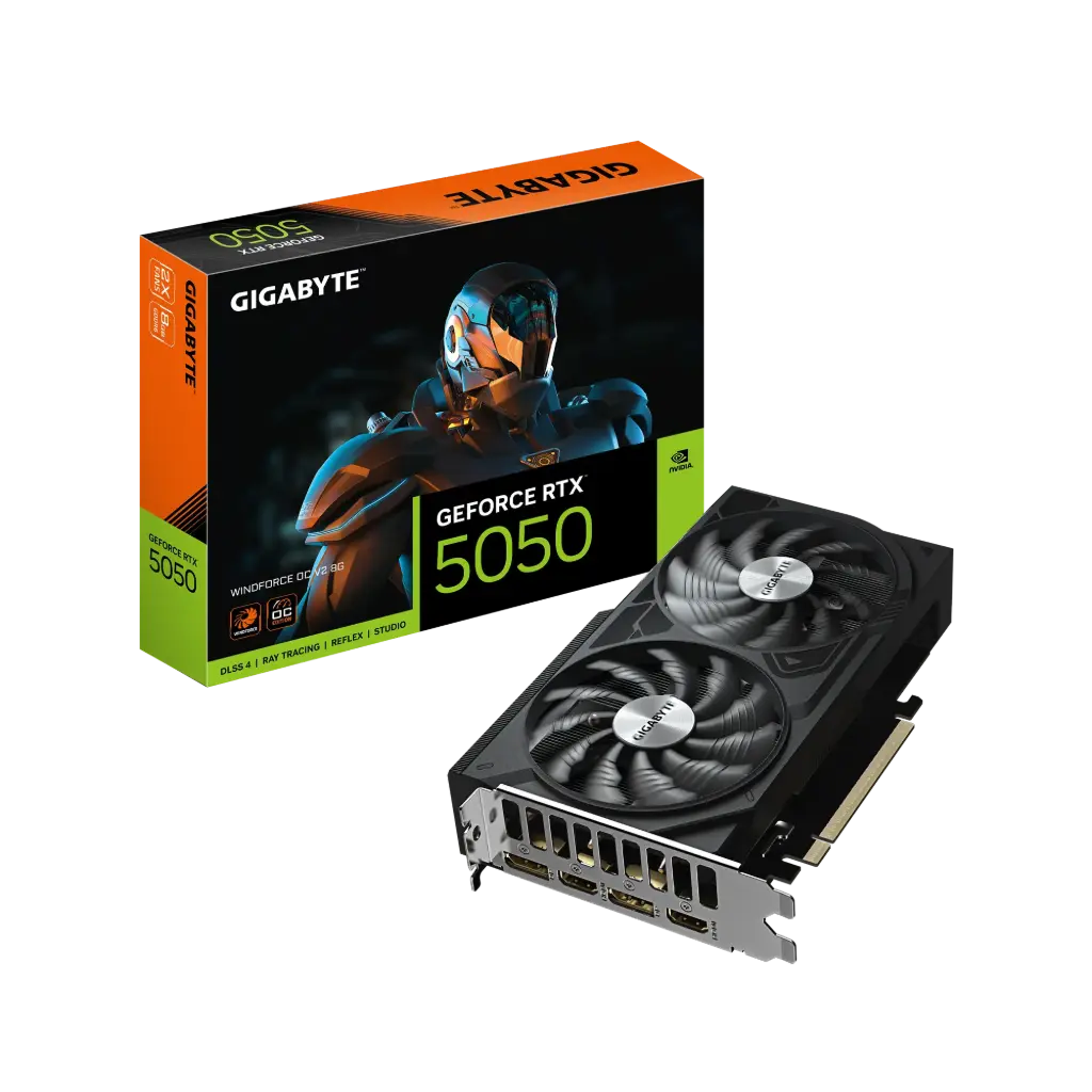 Placa de video Gigabyte RTX 5050 Windforce OC V2 8GB