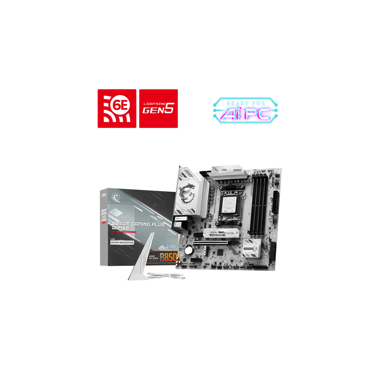Placa Madre MSI B850M Gaming Plus Wifi6E AM5 DDR5