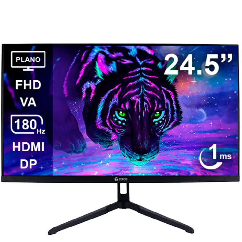 Monitor Teros TE-2475G Gaming 24.5" Plano VA FHD (1920X1080) 180Hz 1ms Ficha USA