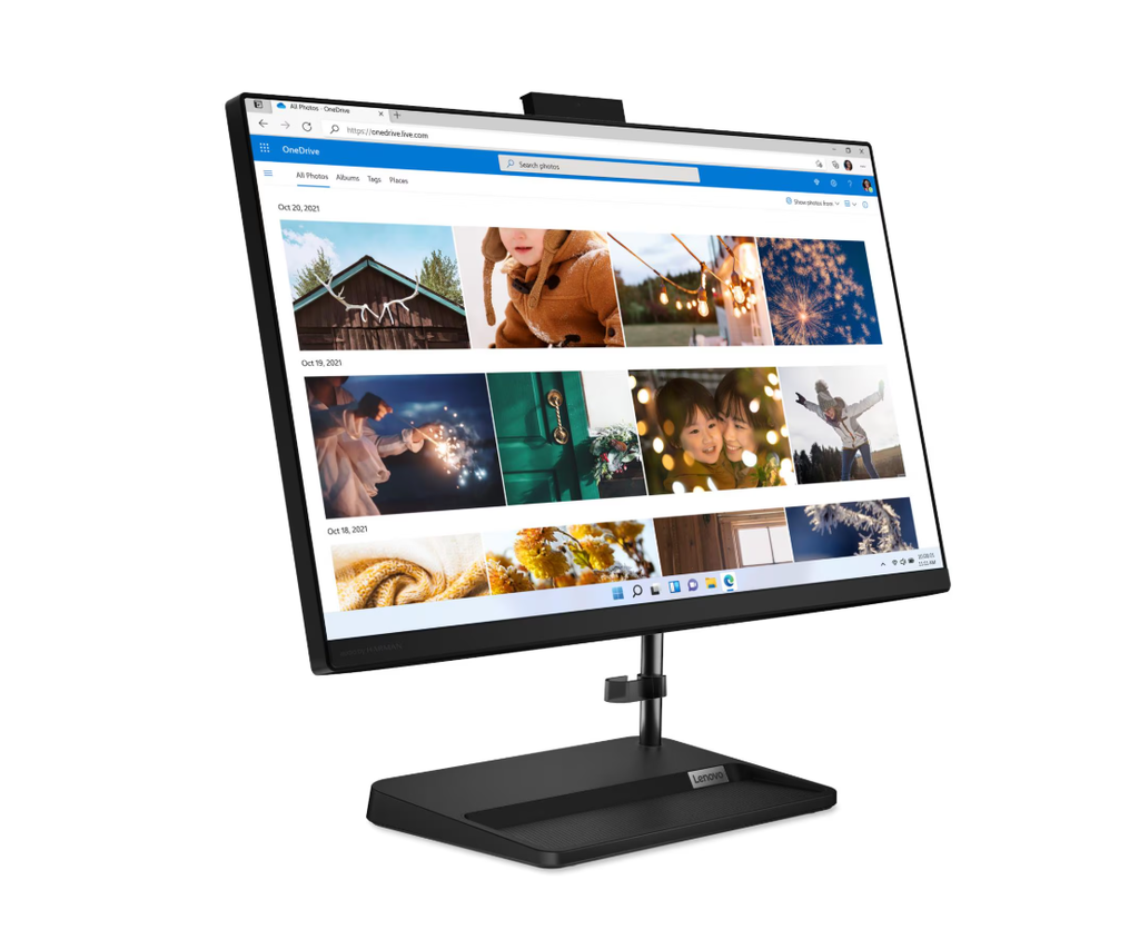 Computadora All in One Lenovo IC 3 24IAP7 24" FHD i5-12450H 12GB/512GB W11 Home negro