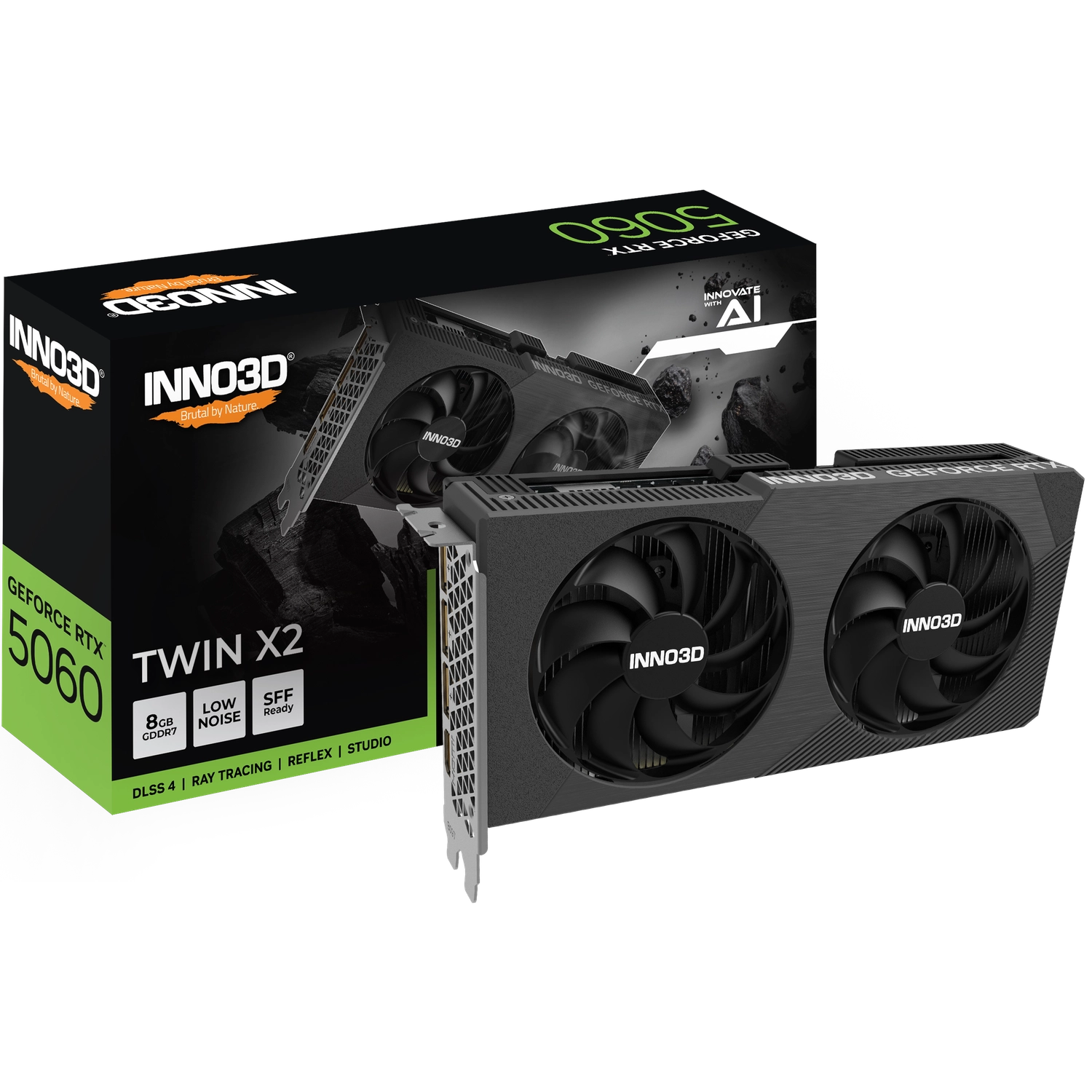 Placa de Video INNO3D RTX 5060 8GB GDDR7 TWIN X2