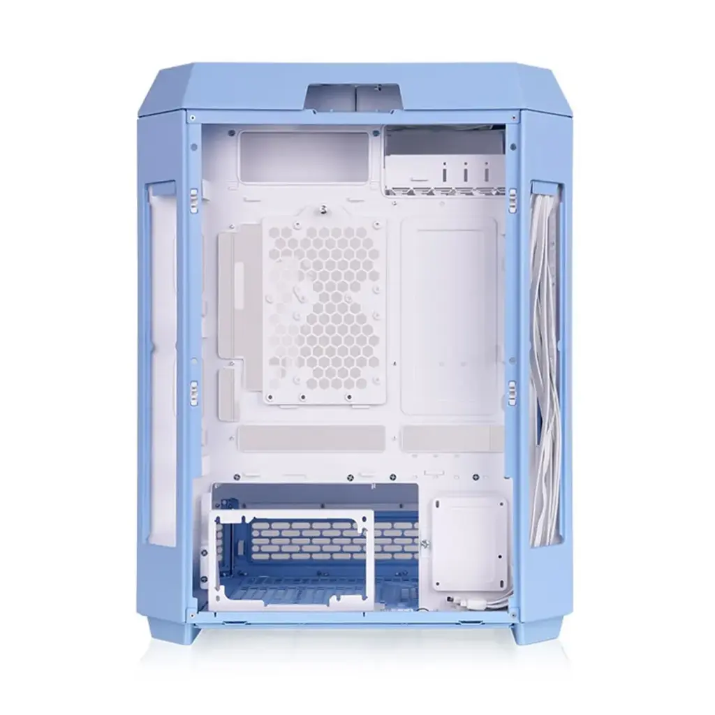 Gabinete Thermaltake The Tower 600 vidrio templado x3 Mid-Tower 2 coolers azul hortensia