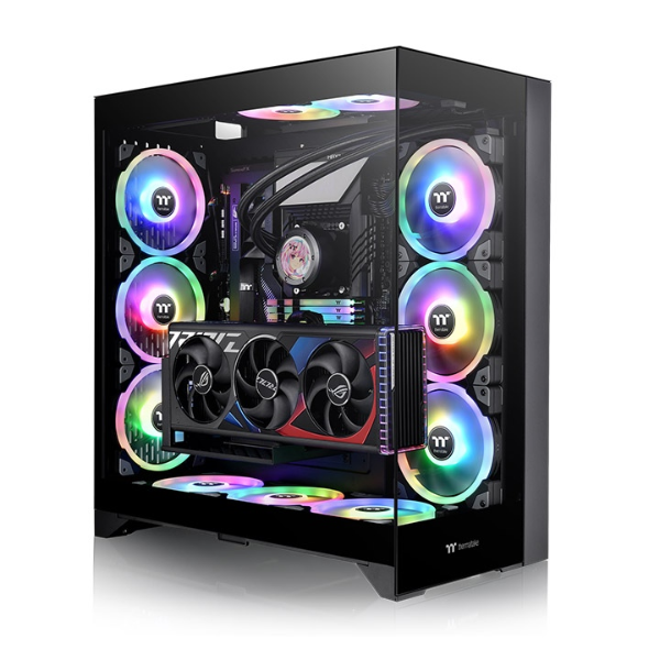 Gabinete Thermaltake CTE E660 MX vidrio templado x2 Mid-Tower negro