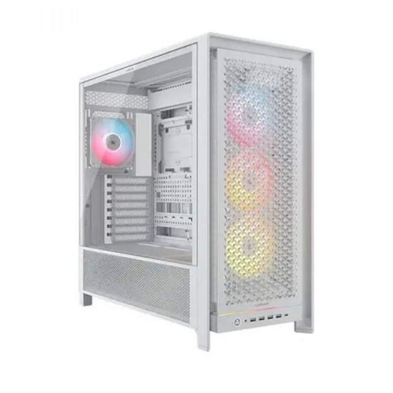 Gabinete Corsair 5000D Frame RS ARGB Mid-Tower 4 coolers RGB blanco