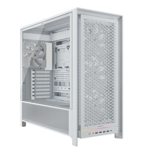 Gabinete Corsair 5000D Frame RS Mid-Tower 4 coolers blanco