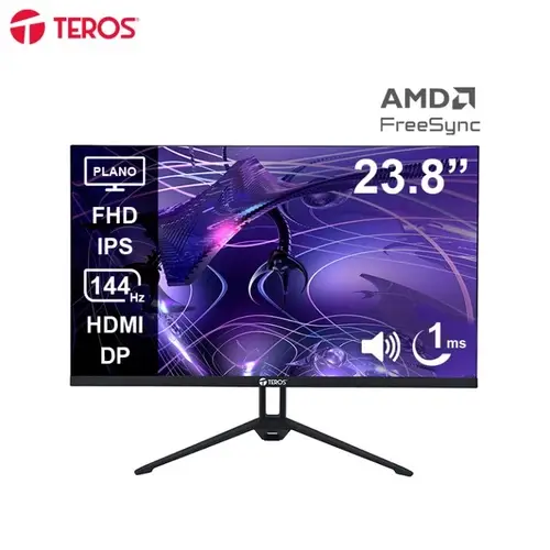 Monitor Teros TE-2417S Gaming 23.8" Plano IPS FHD (1920X1080) 144Hz 1ms Ficha USA