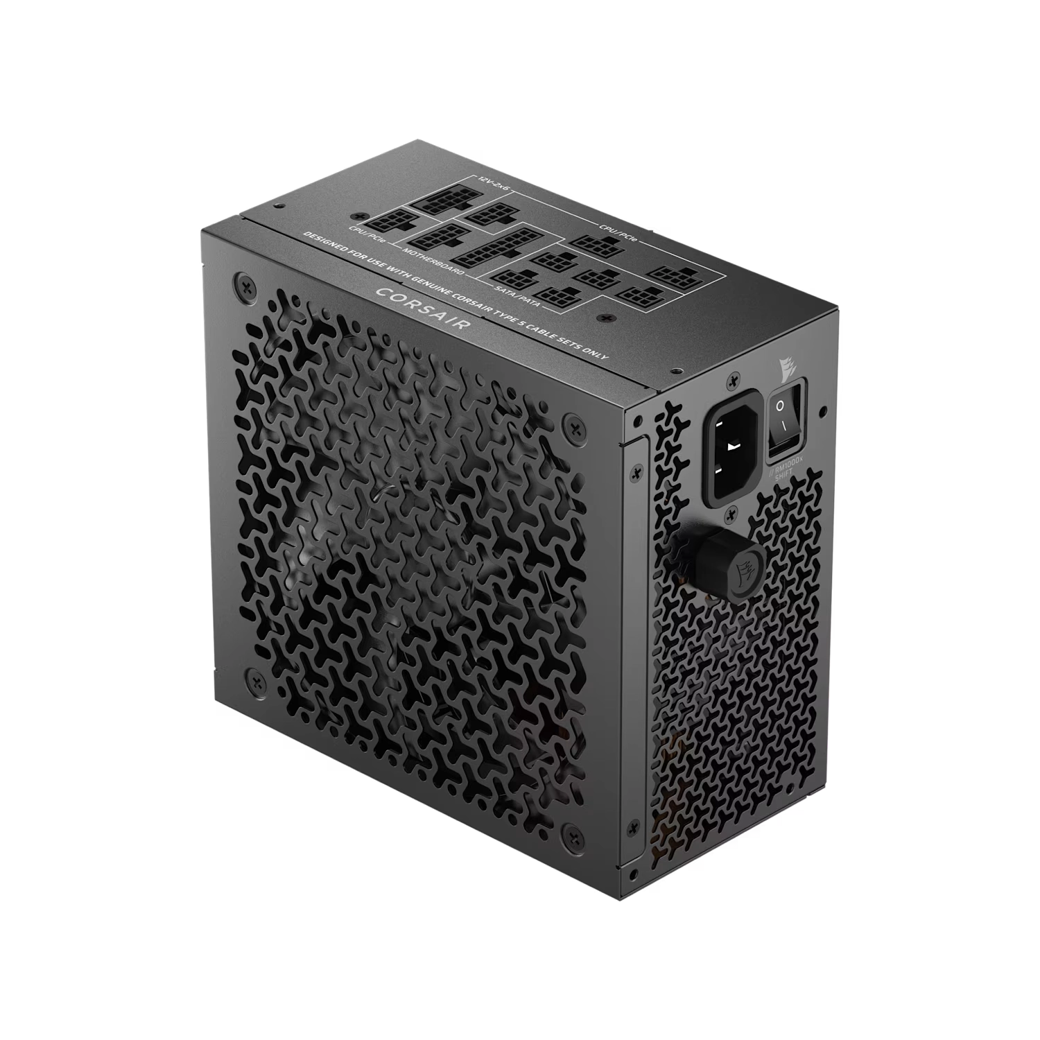 Fuente CORSAIR RM1000X SHIFT 1000W ATX 3.1 PCIe 5.1 Full Modular conexión lateral