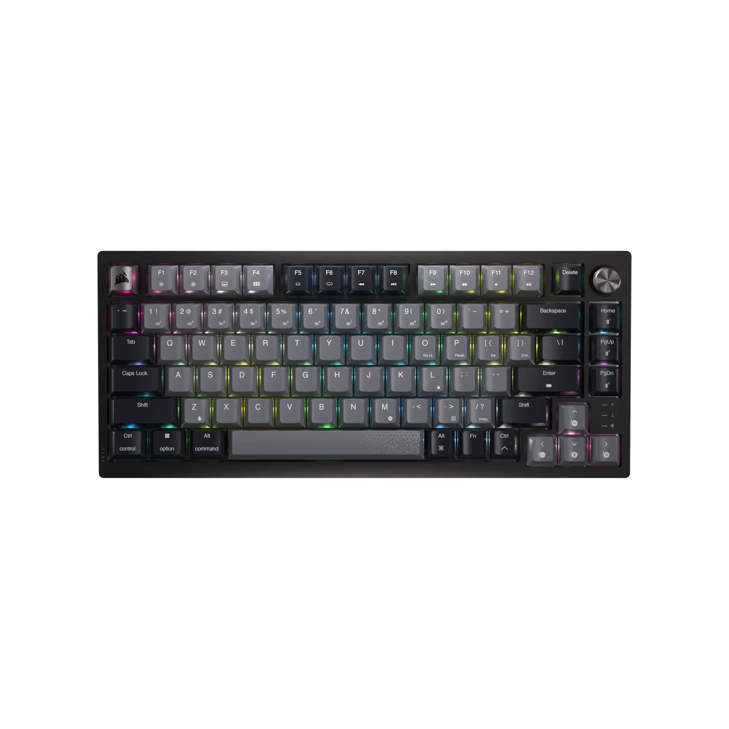 Teclado gamer mecánico Corsair K65 Plus Wireless RGB 75%