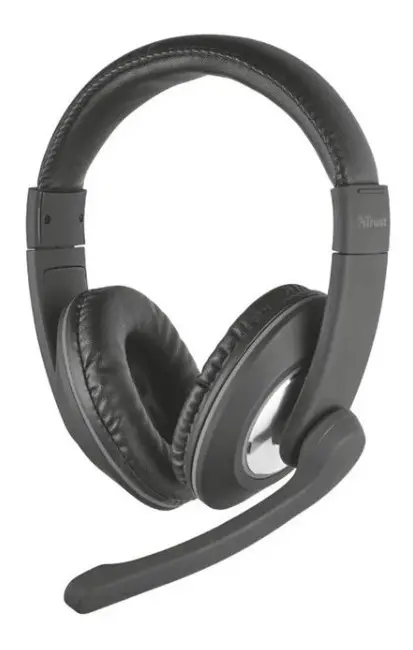 Auricular Trust Reno 3.5 Mm Negro Con Microfono