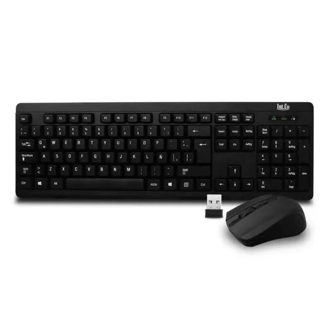  Teclado y mouse inalámbrico multimedia Int.co RDKM-700
