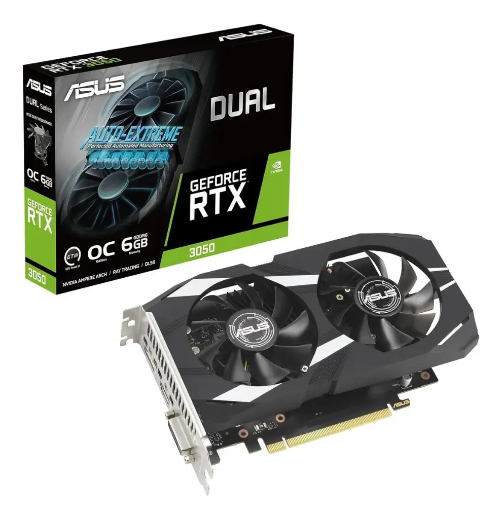  Placa de video Asus Dual RTX 3050 6GB OC