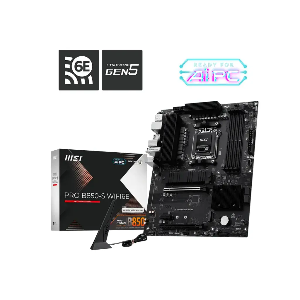 Placa madre MSI PRO B850-S WIFI6E AM5 DDR5