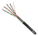 Cable UTP Cat 5E GLC CE-1103 exterior doble vaina negro x metro