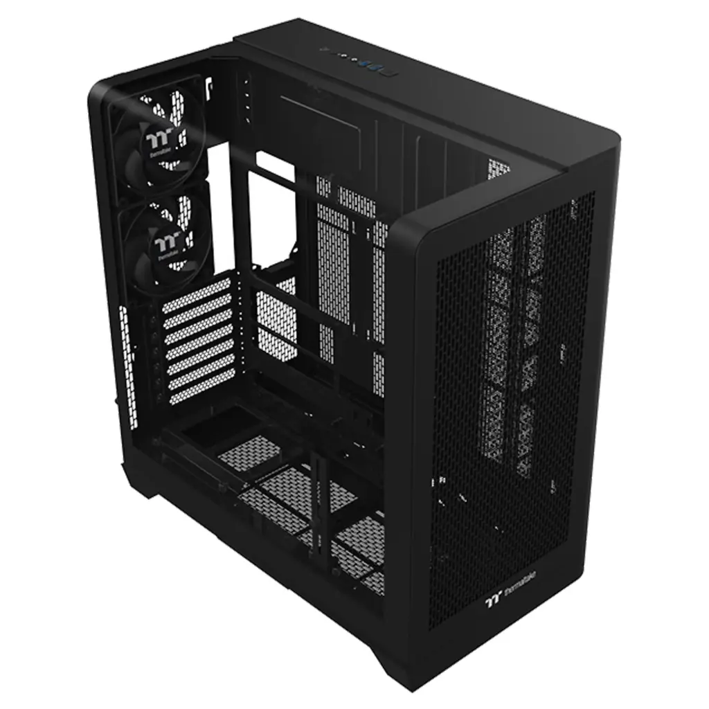 Gabinete Thermaltake View 390 Air Mid Tower TG Curvo c/2 Coolers Negro