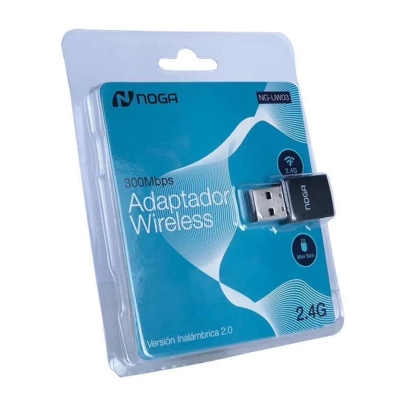 Placa de red Wifi USB Noga UW03 300MBP/s