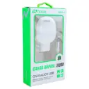 Cargador microusb carga rapida Noga 3A blanco