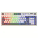 Teclado gamer membrana Noga NKB-Q50 retro vintage RGB Leds