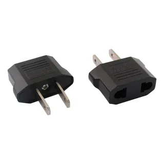 Ficha enchufe adaptador corriente americano oficina cargador iphone pata plana 