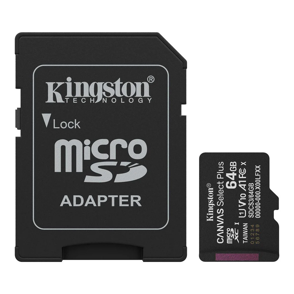 Tarjeta de Memoria Kingston Canvas Select Plus MicroSD 64GB