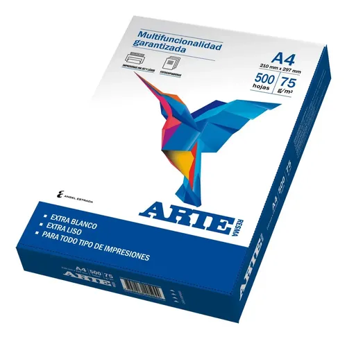 Resma Arte A4 75grs 500 hojas