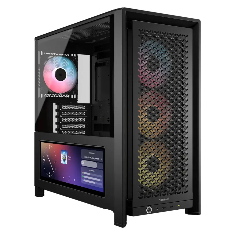 Gabinete Corsair Frame 4000D LCD RS Performance Mid-Tower Negro