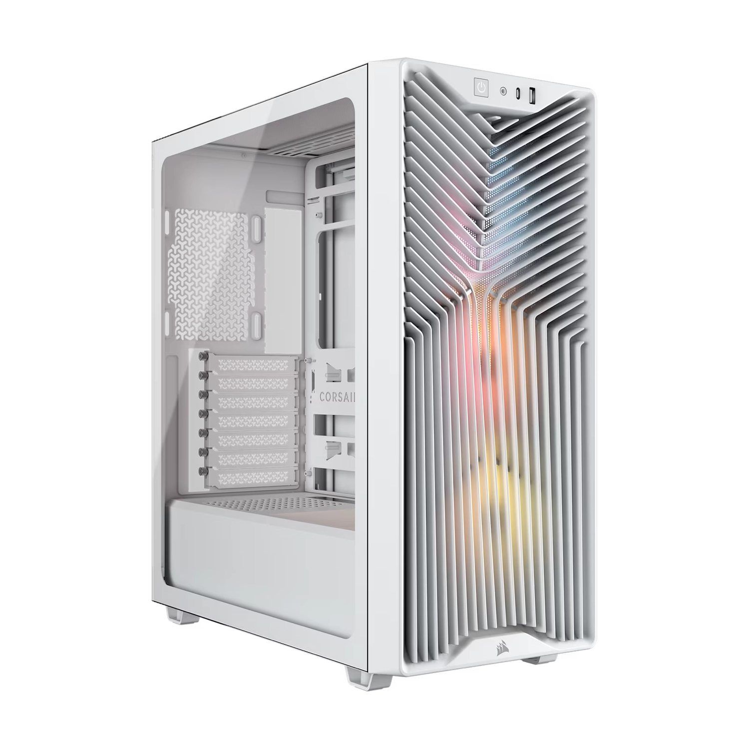Gabinete CORSAIR 3200D RS ARGB Mid-Tower Performance Case Blanco