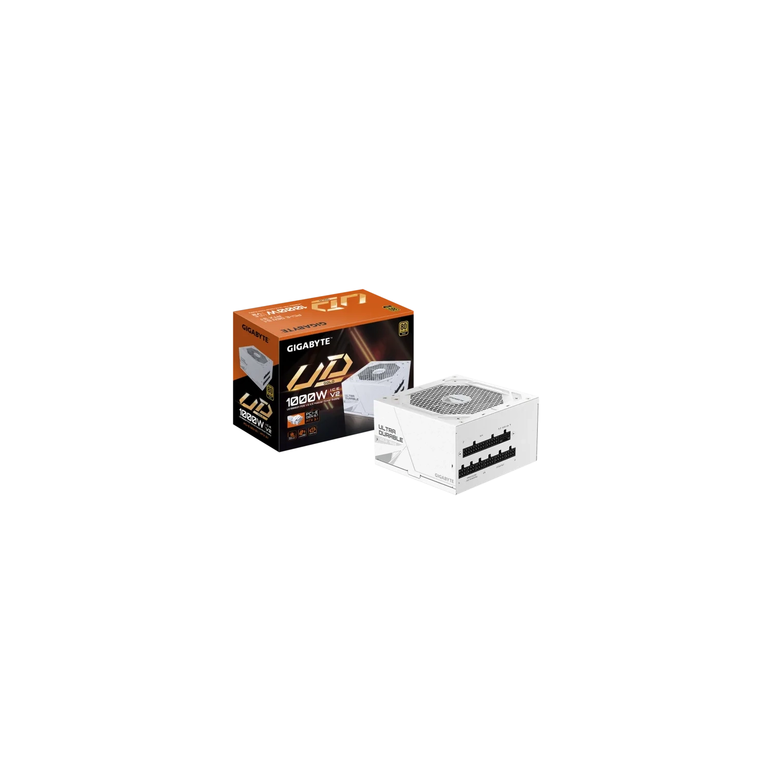 Fuente GIGABYTE UD1000GM PG5 V2 ICE 80 Plus Gold Modular