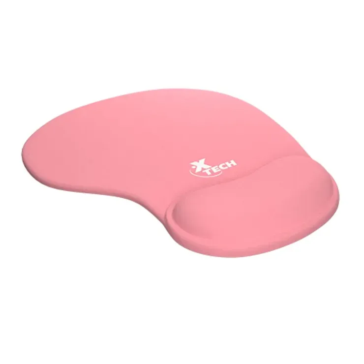 Mouse Pad Xtech rosa con apoya palma