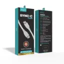 Cable usb C a usb 3.0 Carga rápida Xaea Sync-C Plus 1mt Carga y datos premium blanco