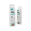 Cable usb a lightning Carga rápida Xaea Sook candy 1mt Carga y datos blanco y verde