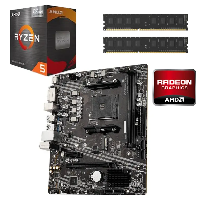 Combo Amd Ryzen 5 5600GE / Placa A520 / Ram 2x8GB 3200MHz c/video